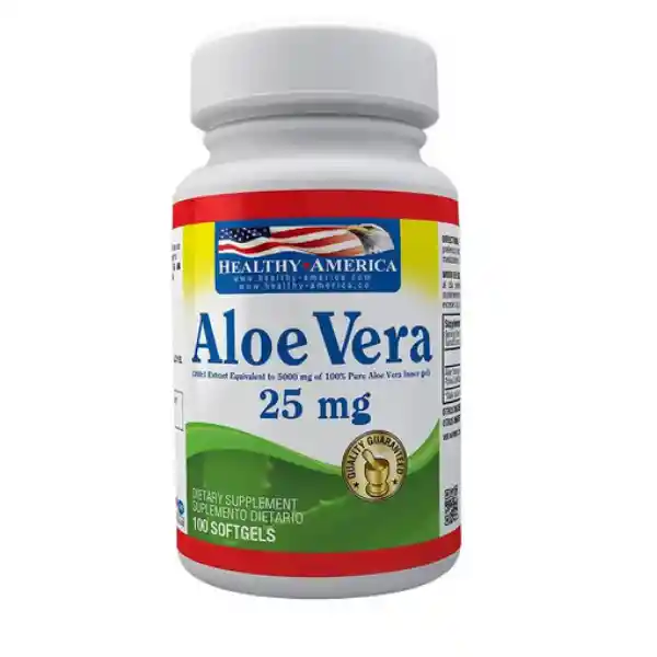 Healthy America Suplemento Dietario Aloe Vera (25 mg)