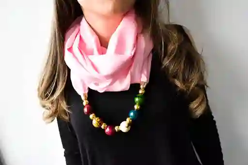 Pashmina Collar Rosa