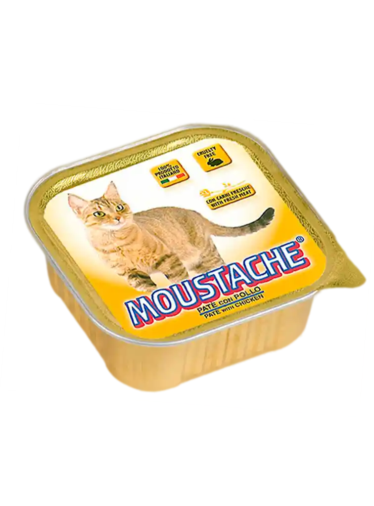 Pate Moustache Alimento Húmedo Gato