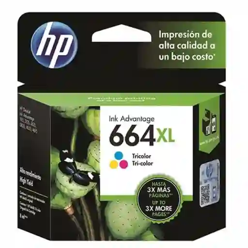 Hp Cartucho 664Xl Tricolor