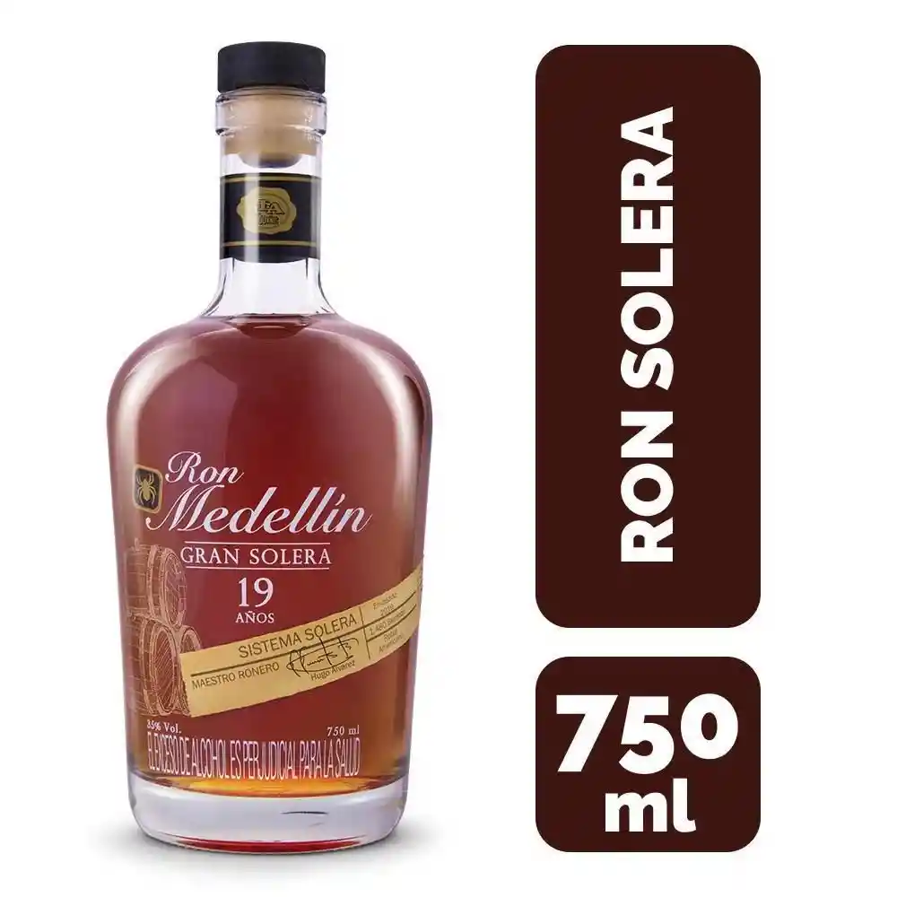 Medellin Ron Gran Solera 19 Anos