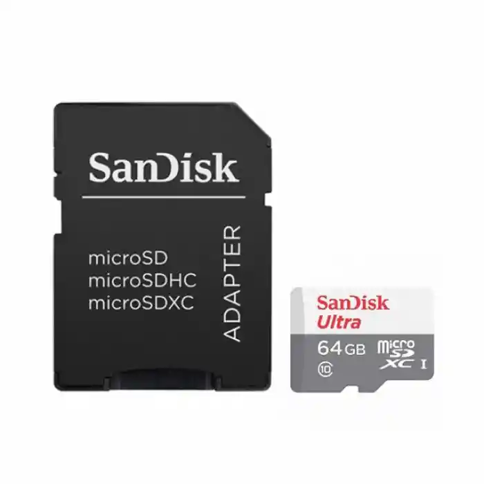 Sandisk Tarjeta De Memoria Sdsqunr-064G-Gn3Ma Ultra Con Adaptad