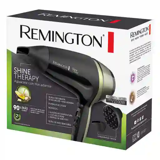 Remington Secador Shine Therapy Aguacate Y Macadamia