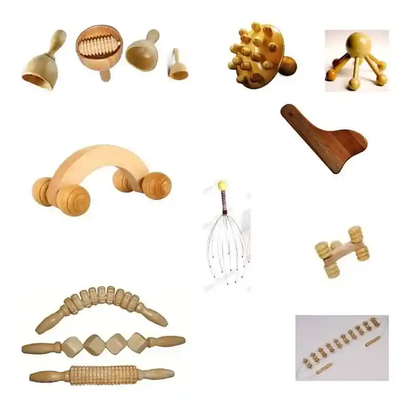 Maderoterapia Kit 13 Piezas Para Cabina De Estetica