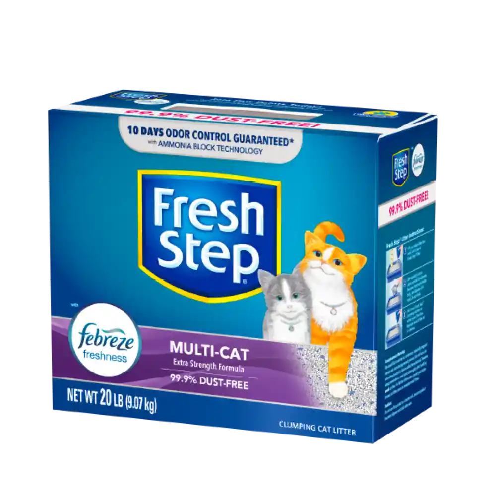 ARENA SANITARIA FRESH STEP MULTICAT POR 20 LIBRAS EXCELENTE