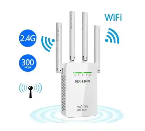 Router Repetidor Señal Wifi 300 Mbps 2.4ghz 4 Antenas Rompem