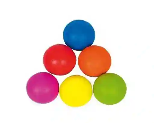 2 pelotas medianas macizas indestrucTibles colores surTidos