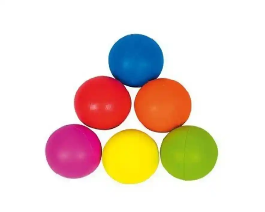 2 pelotas medianas macizas indestrucTibles colores surTidos