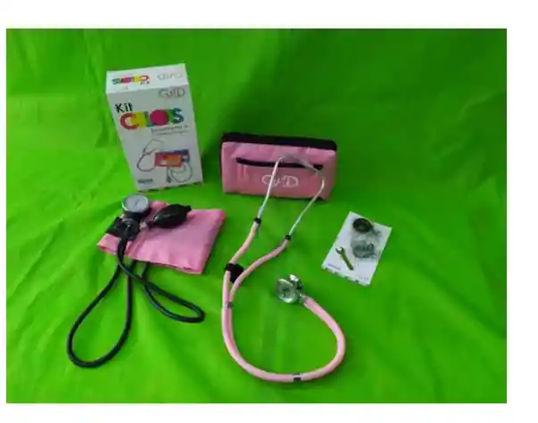 Gmd Kit Fonendoscopio Y Tensiometro Rosa Palido