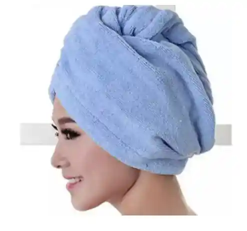 Gorro Toalla Microfibra Absorbente Rápido Cabello Mujer