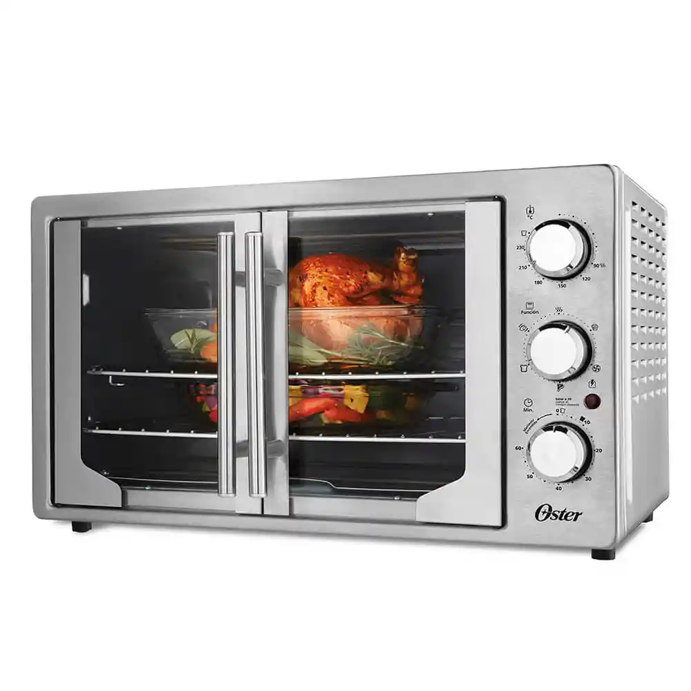 Oster Horno Tostador Estilo Frances Plateado