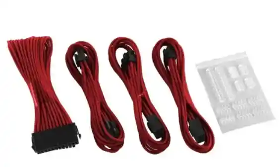 Kit Cablemod® Modmesh Basic Cable Extension Dual 6+2 Pin ROJO