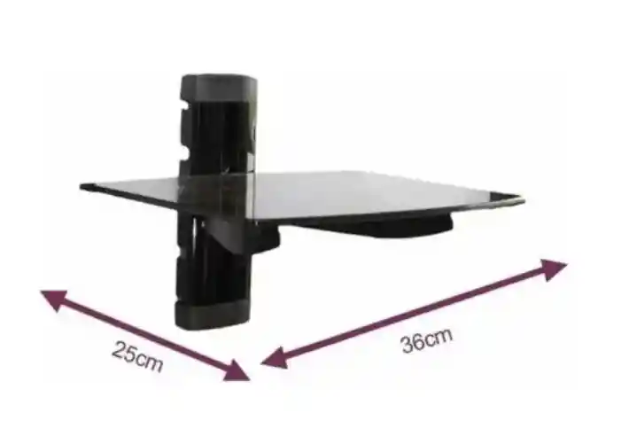 Repisa Flotante Soporte Vidrio Templado Ms R150