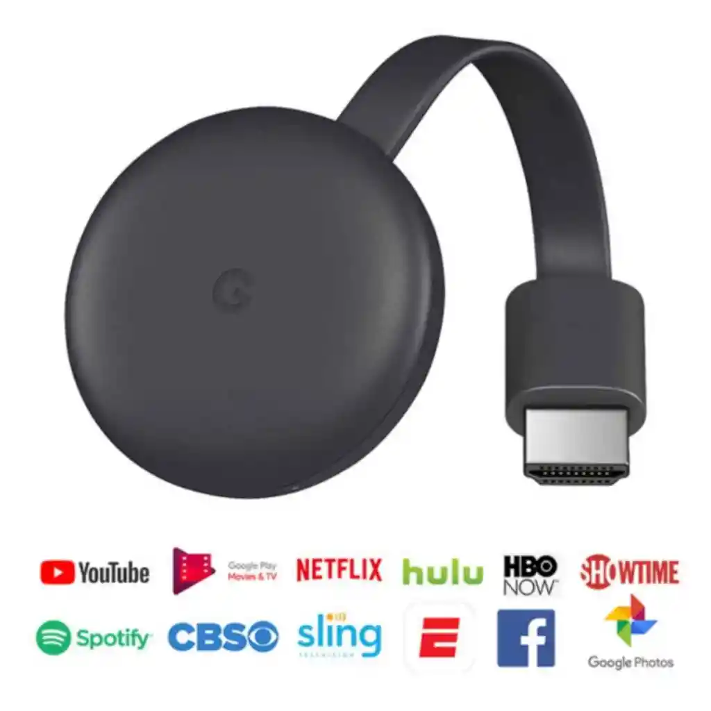 Google Chromecast 3rd Generation Full Hd Carbón