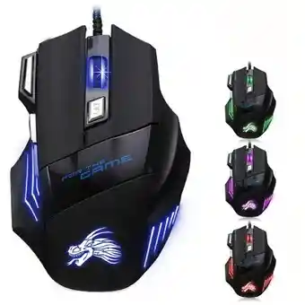 Mouse Gamer Usb 7 Botones G6. 800/1200/1600/2400/3200dpi