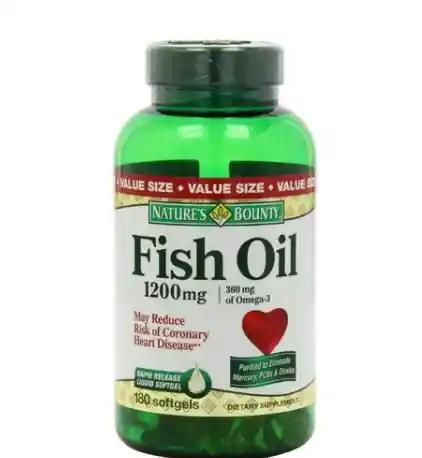 Omega 3 Fish Oil 1200mg 180 Capsulas Softgel Importado Usa