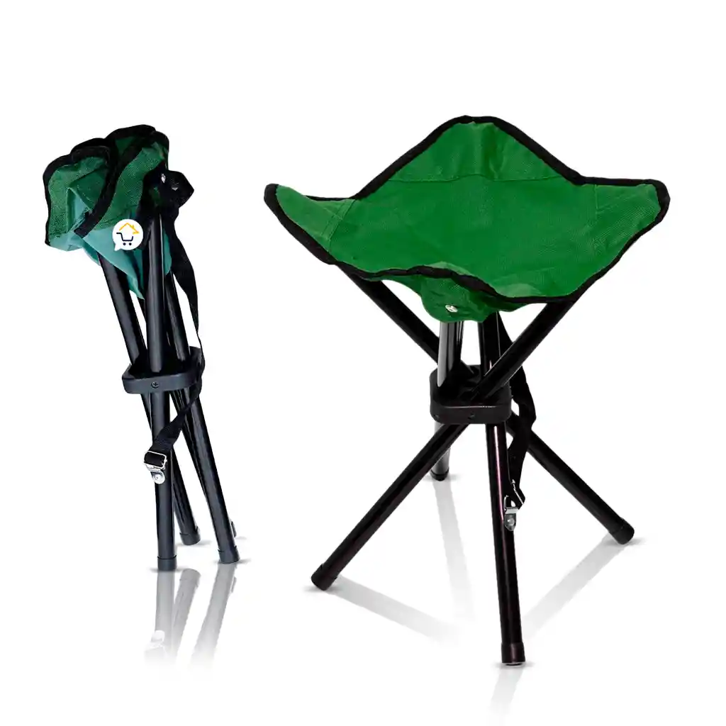 Silla Portátil Plegable Camping Cómoda Liviana Resistente VERDE