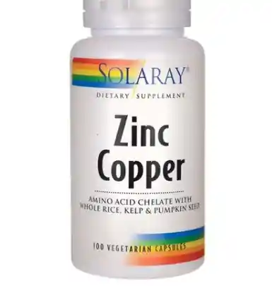 Zinc Copper Solaray 100 Vegcaps