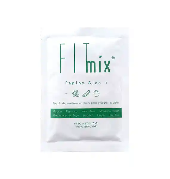   Fit Mix  Suplemento Alimenticio Pepino Aloe Mezcla Vegetales 20 G 