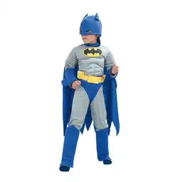 Cachivaches Disfraz Batman Niño Azul Talla U