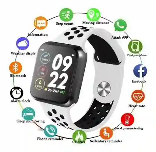 Reloj Smartwatch F8 Ejercicios Sumergible Pasos Notificaciones