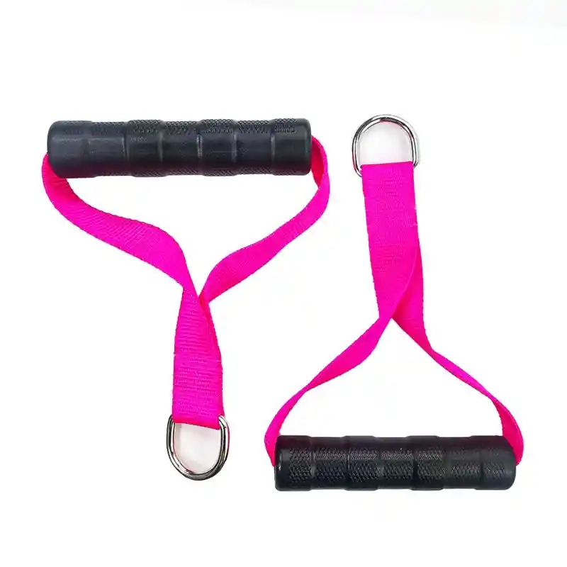 Fucsia Par Manillares. Sujetadores En Nylon Para Bandas Elastic