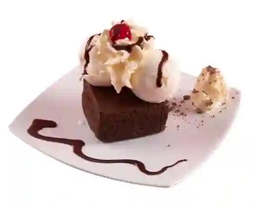 Brownie con Helado