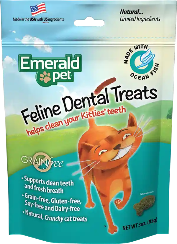 FELINE DENTRAL TREATS SNACKS GATOS OCEAN FISH CUIDADO DENTAL