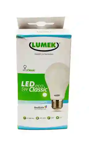 Bombillo LED Luz Blanca. Lumek. 5 W
