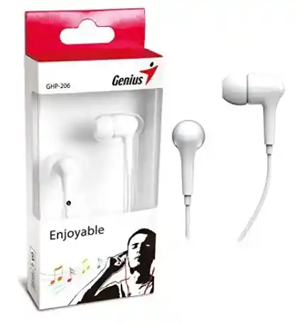 Genius Ghp-206 Auriculares De Neodimio Blanco De Alto