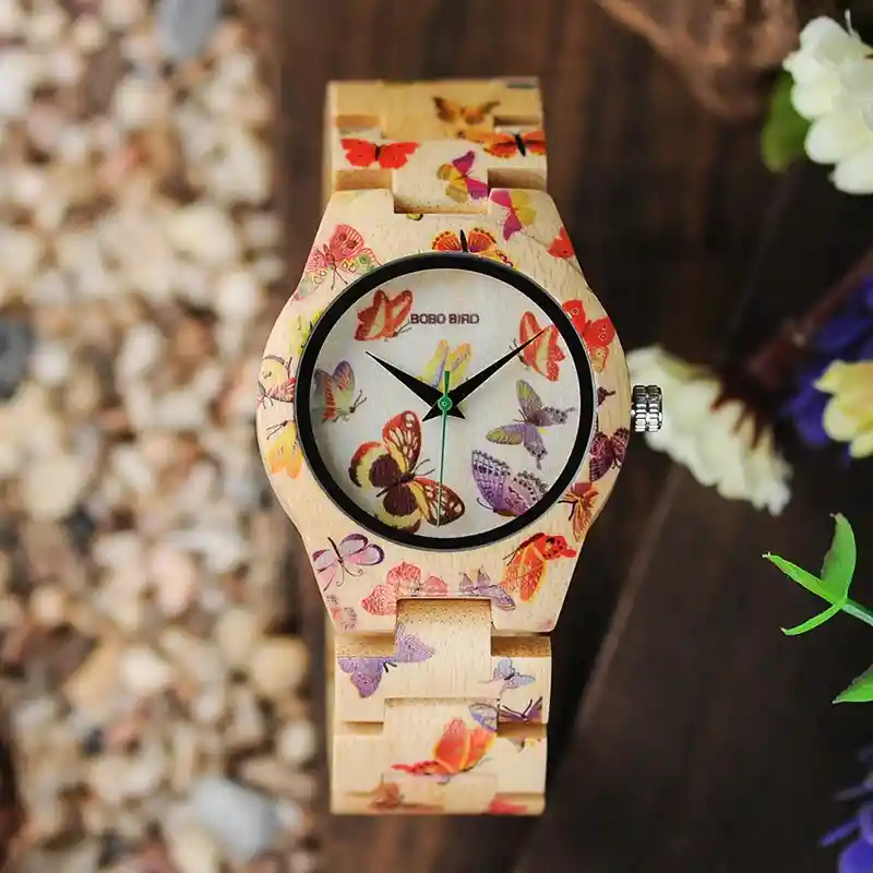 Reloj De Madera Para Mujer Bobo Bird