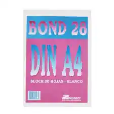 Nessan Block Din A4 Blanco Bond 28