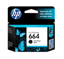 Hp Cartucho De Tinta 664 Negro