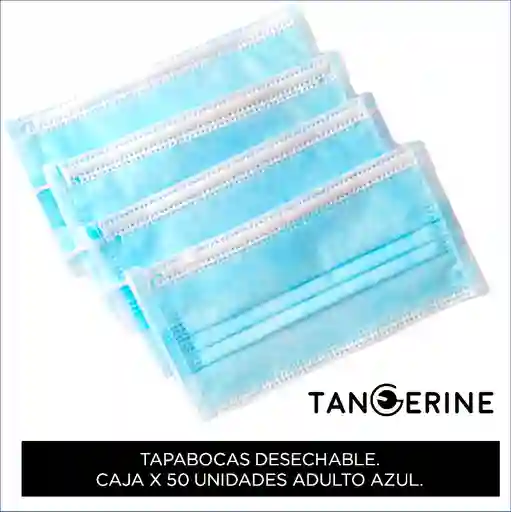 Tapabocas Azul Adulto Caja X 50und
