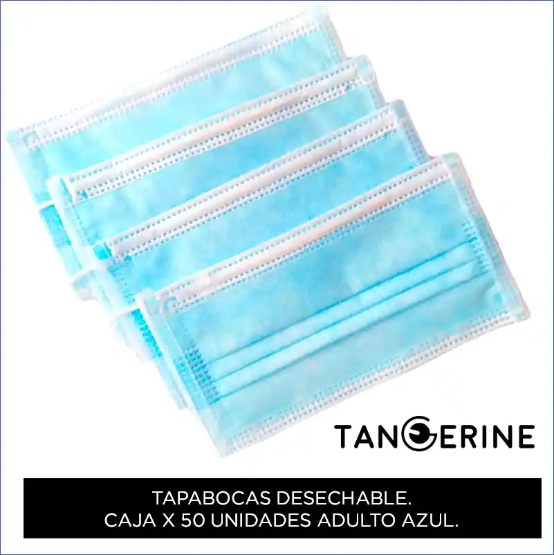 Tapabocas Azul Adulto Caja X 50und