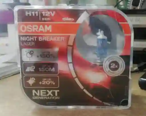 Bombillos Osram H11 Night Breaker Laser Next Generation 150%