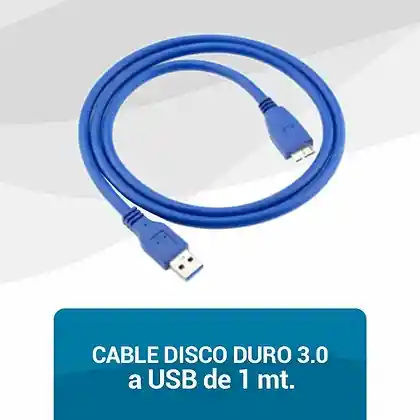 Cable Disco Duro 3.0 a USB DE 1 mt.