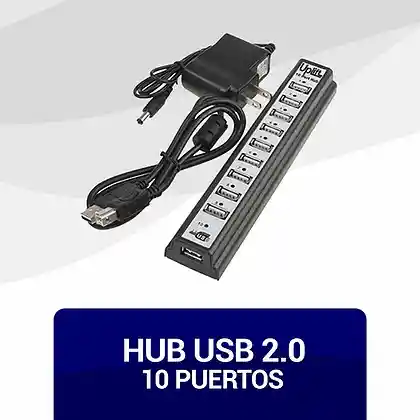 HUB USB 2.0 10 Puertos