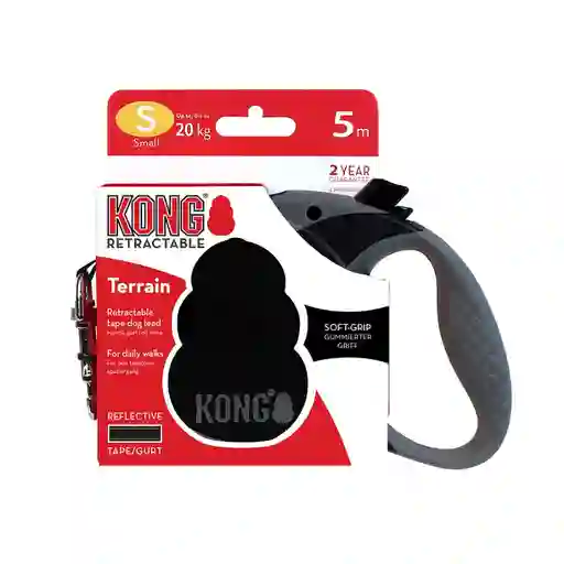 KONG CORREA RETRÁCTIL TALLA L 5 METROS LARGO PERROS HASTA 50KG