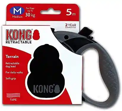 KONG CORREA RETRÁCTIL TALLA M 5 METROS LARGO PERROS HASTA 30KG