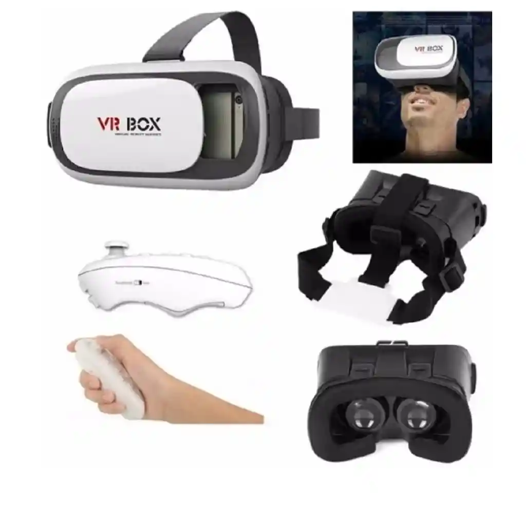 Gafas Realidad Virtual 3d Vr Box + Control Bluetooth Juegos