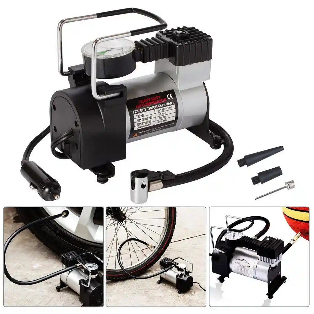 Compresor De Aire Vehiculos Ciclas 12v Inflador Neumaticos