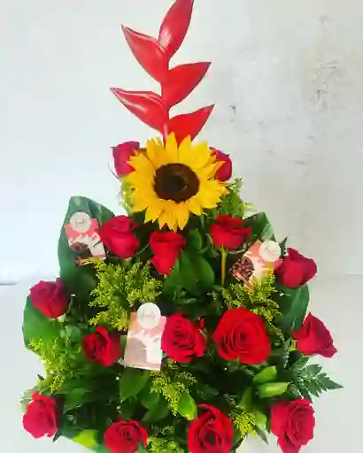 arreglo floral rosal