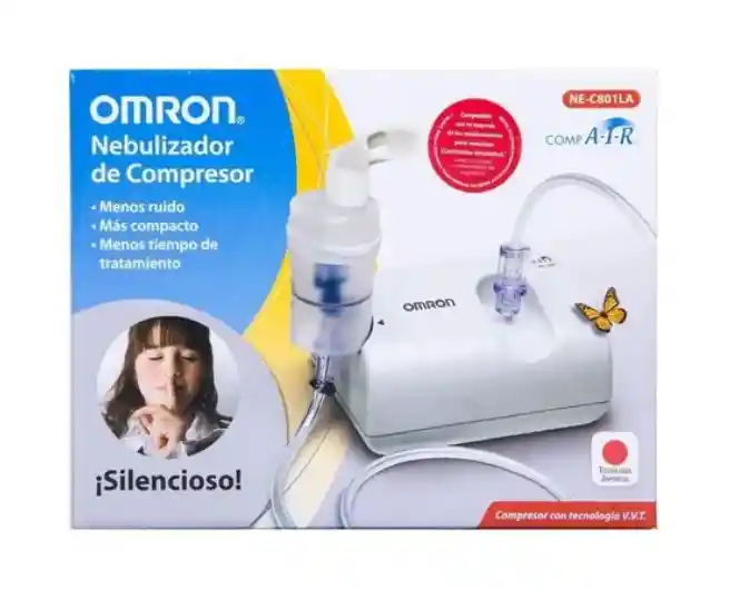 Nebulizador Compresor Omron® Silencioso Y Compacto Ne-c801la