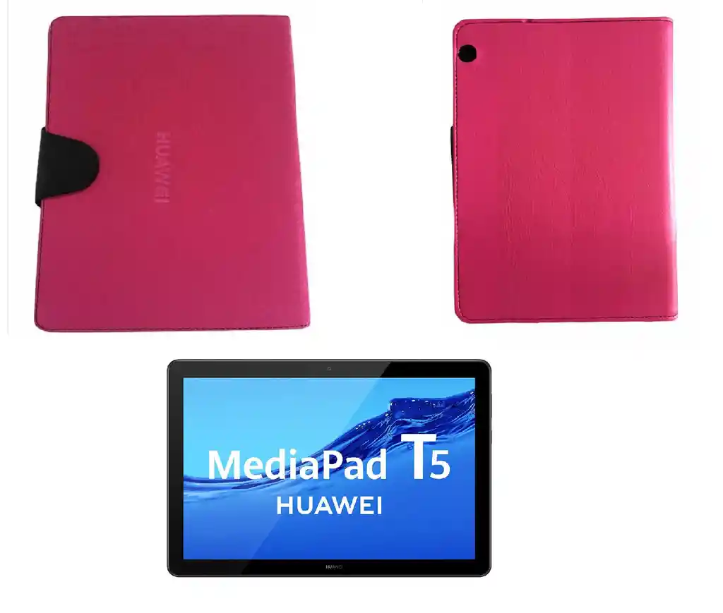 Huawei Estuche Agenda Para Tablet Mediapad T5 10.1 Fucsia