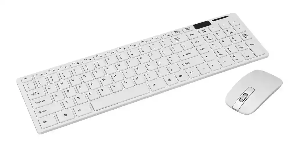 Teclado Y Mouse Óptico Kit Inalámbrico Con Protector