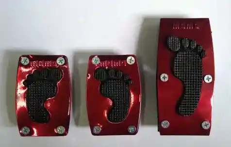 Pedales Antideslizantes Metálico Lujo Tuning Carro X3