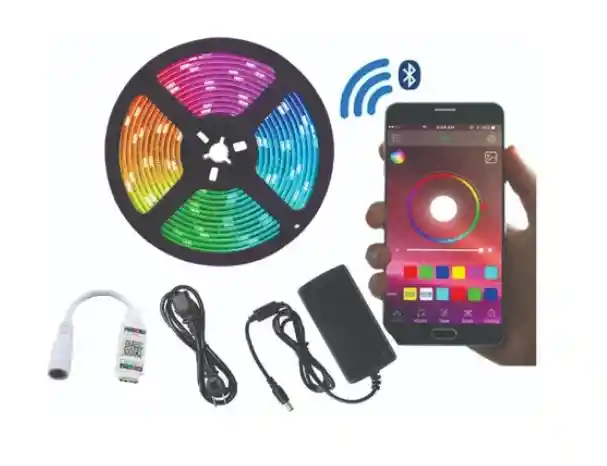 Kit Bluetooth Cinta Led Multicolor Rgb Luz luces tira Leds Game