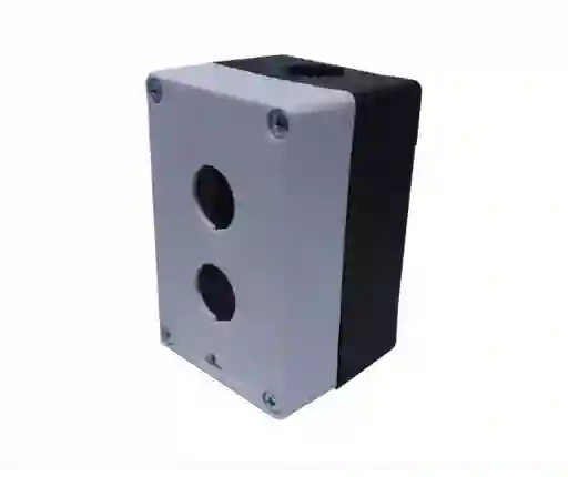 Caja Plastica 2 Huecos Pulsador Muletilla Parada Emergencia