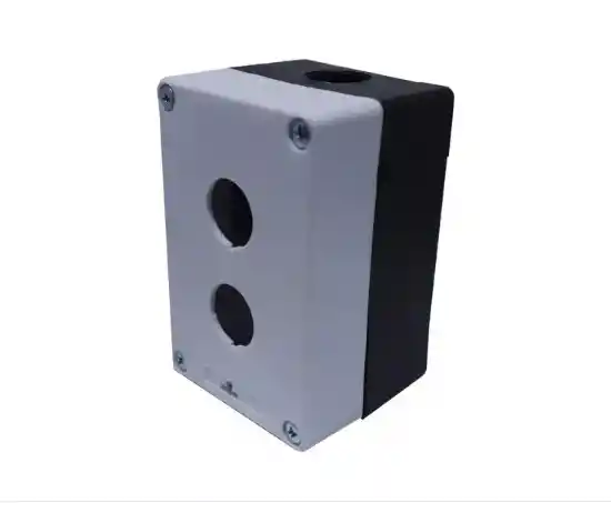 Caja Plastica 2 Huecos Pulsador Muletilla Parada Emergencia